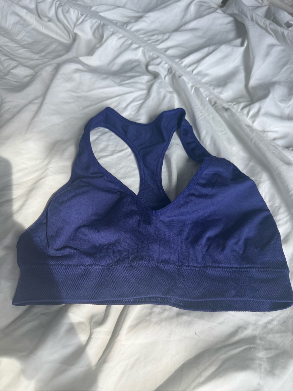 Under Armour Deep Blue Racerback Support Sports Bra